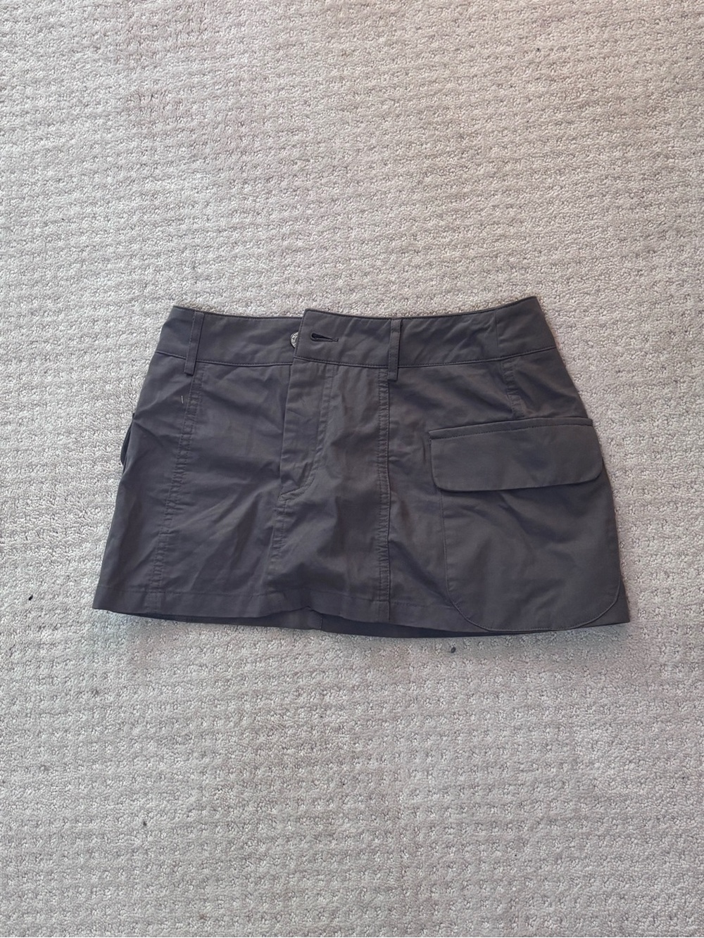 SHEIN Black Utility Pocket Mini Skirt